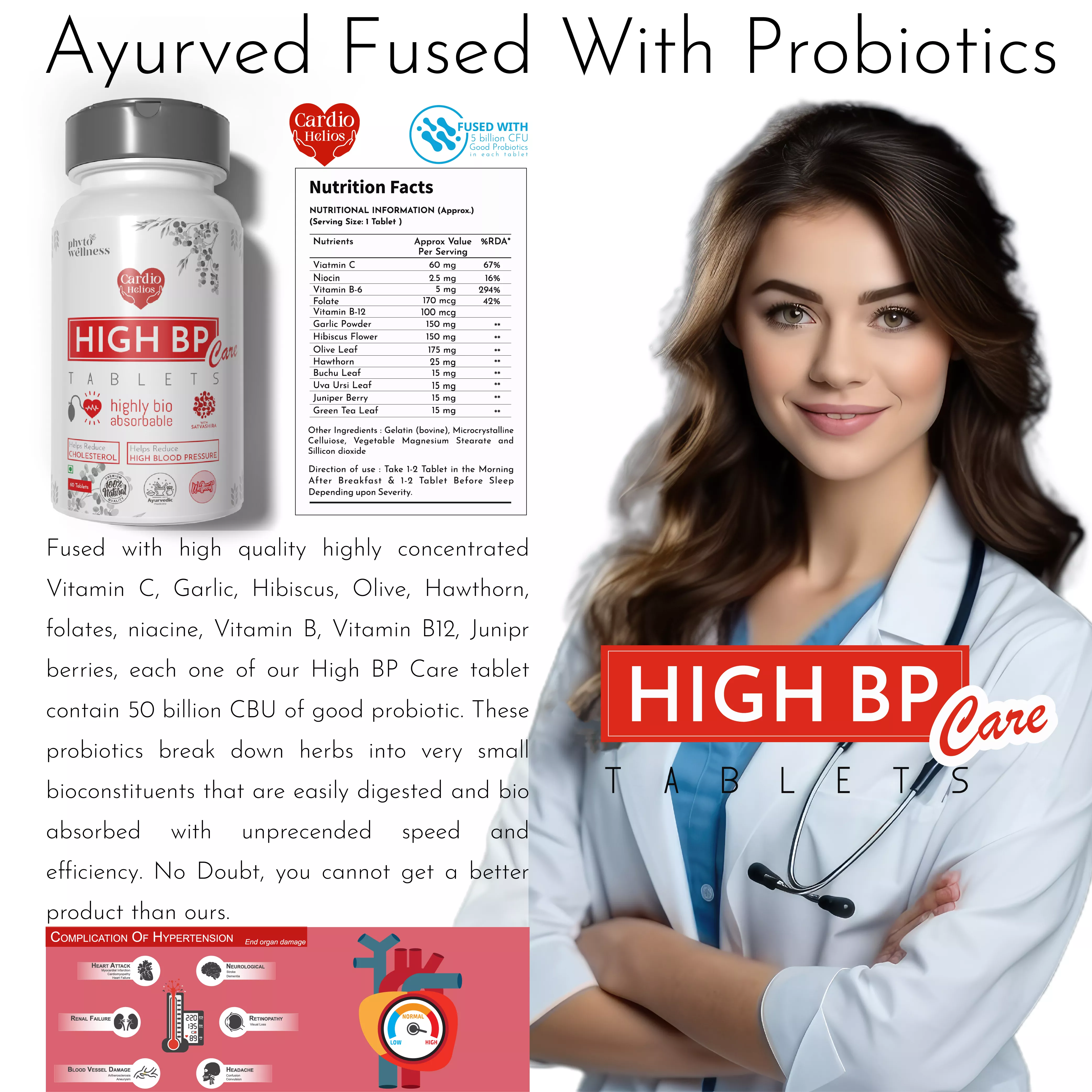 Probiotic HI BP  60 Tablets